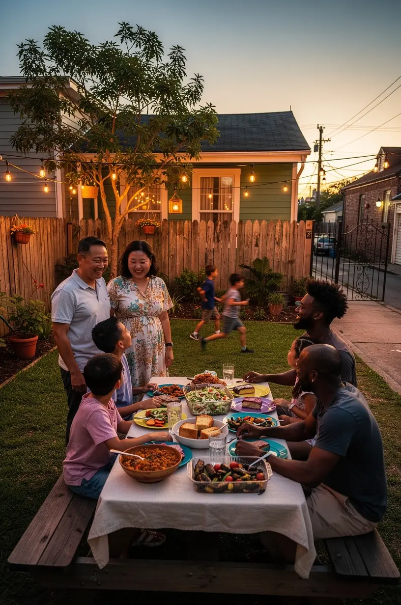 Community members engaging at a local gathering event.